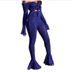 2-piece Sparkly Pants Suit